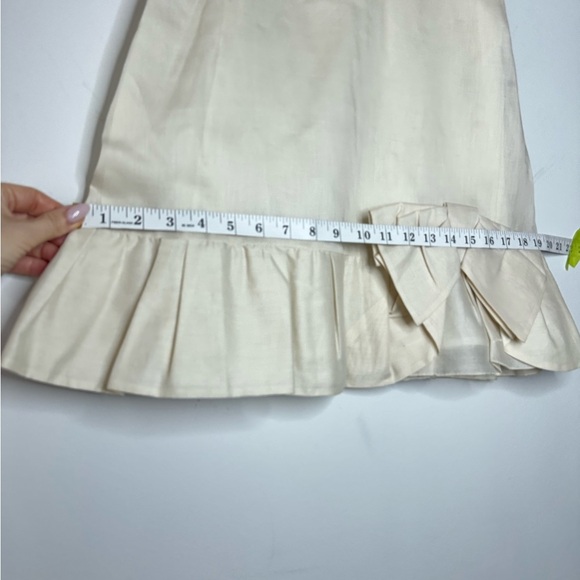 Red Valentino Linen Skirt – Size 40 (US 4/6) - Picture 14 of 16